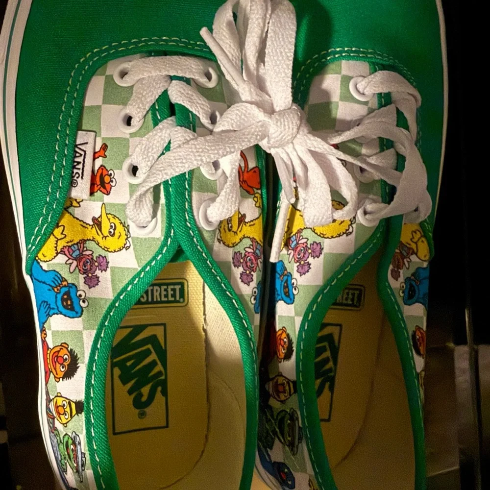 Vans Kids Green Sesame Street Sneakers - Picture 3 of 5
